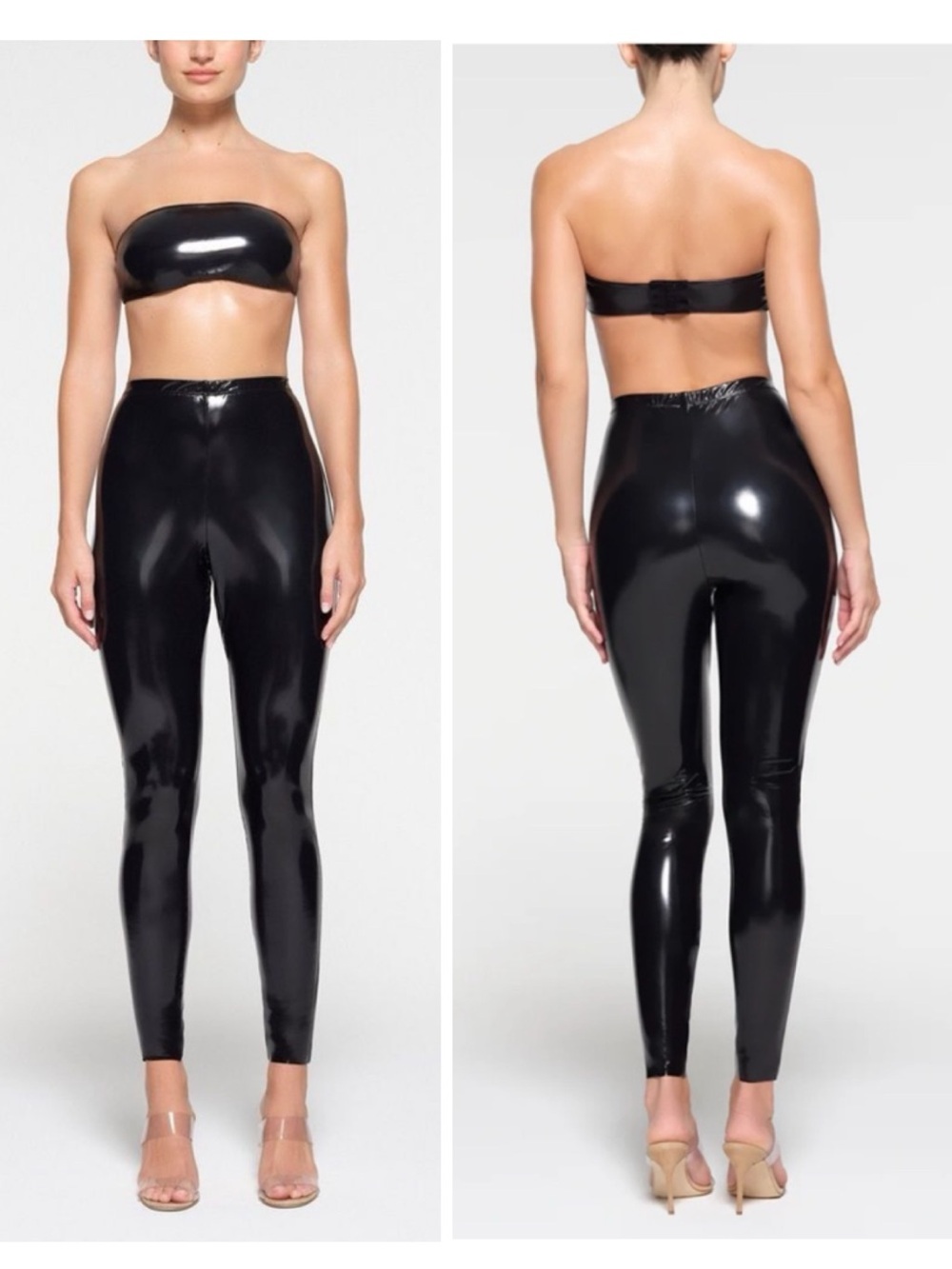Skims Stretch Vinyl Leggings New